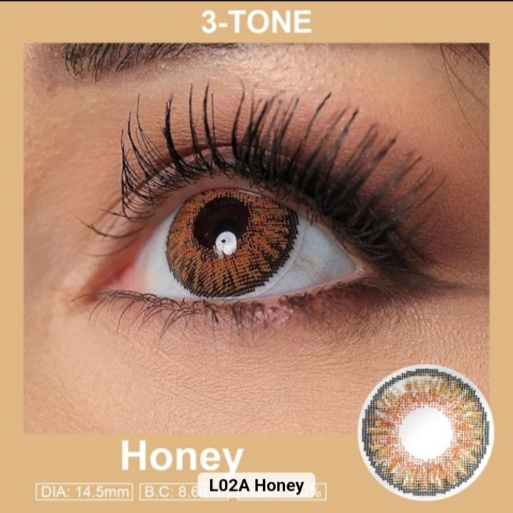 Honey - Color Eye Wear Lenses - Costume Enhancements - Picture 3 of 6